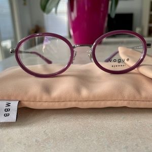 Millie Bobby Brown Vogue Purple/Gunmetal Eyeglass Frames (46-19–130)